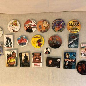 Set of 20 Movie & Kids Buttons